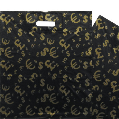Torba Waluty Złote czarna DKT 40x45+2.5cm (1943)